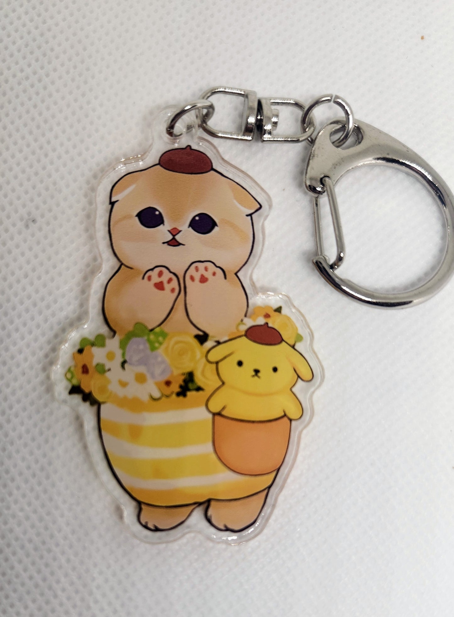 Mofusand X Sanrio Acrylic Keychains