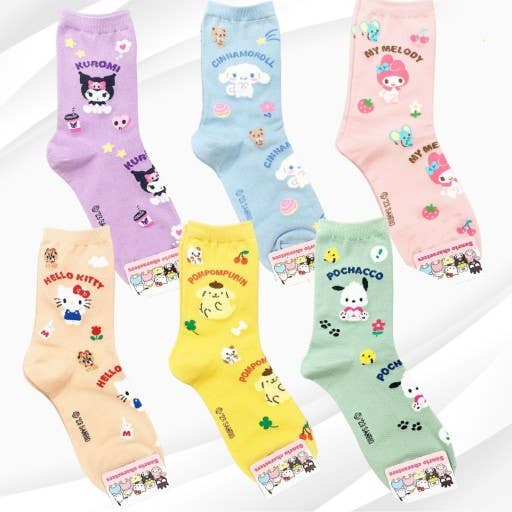 NEW Sanrio Friend Comfy Crew  Socks