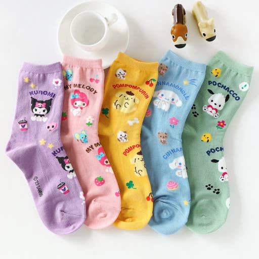 NEW Sanrio Friend Comfy Crew  Socks