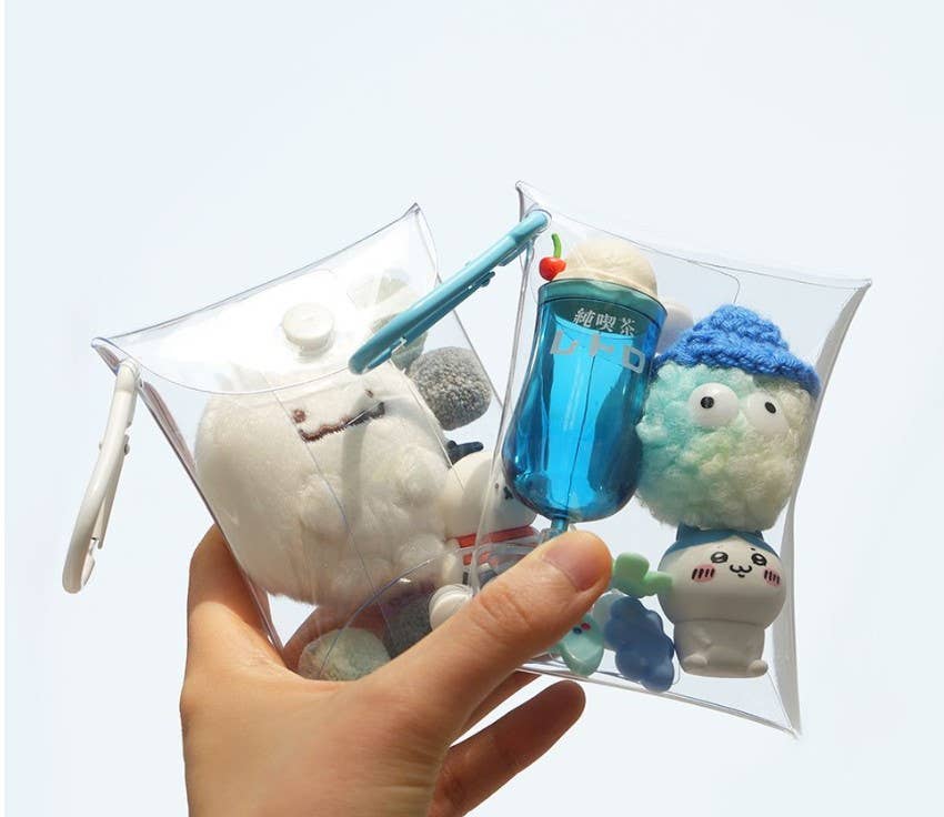 Clear Mini Gacha Pouch, Collectable Toy, Figure Pouch Purse